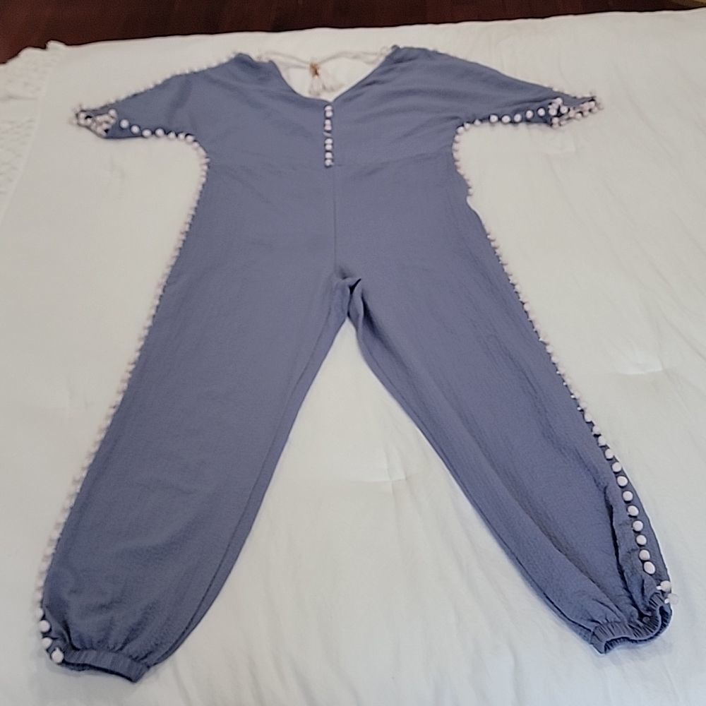 Pom-pom detailed jumpsuit